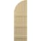Ekena Millwork Americraft 5-Board (3 Batten) Wood Joined Board-n-Batten Shutters w/ Arch Top, ARW401BQ518X77NTH, PR ARW401BQ518X77NTH - alternate 4